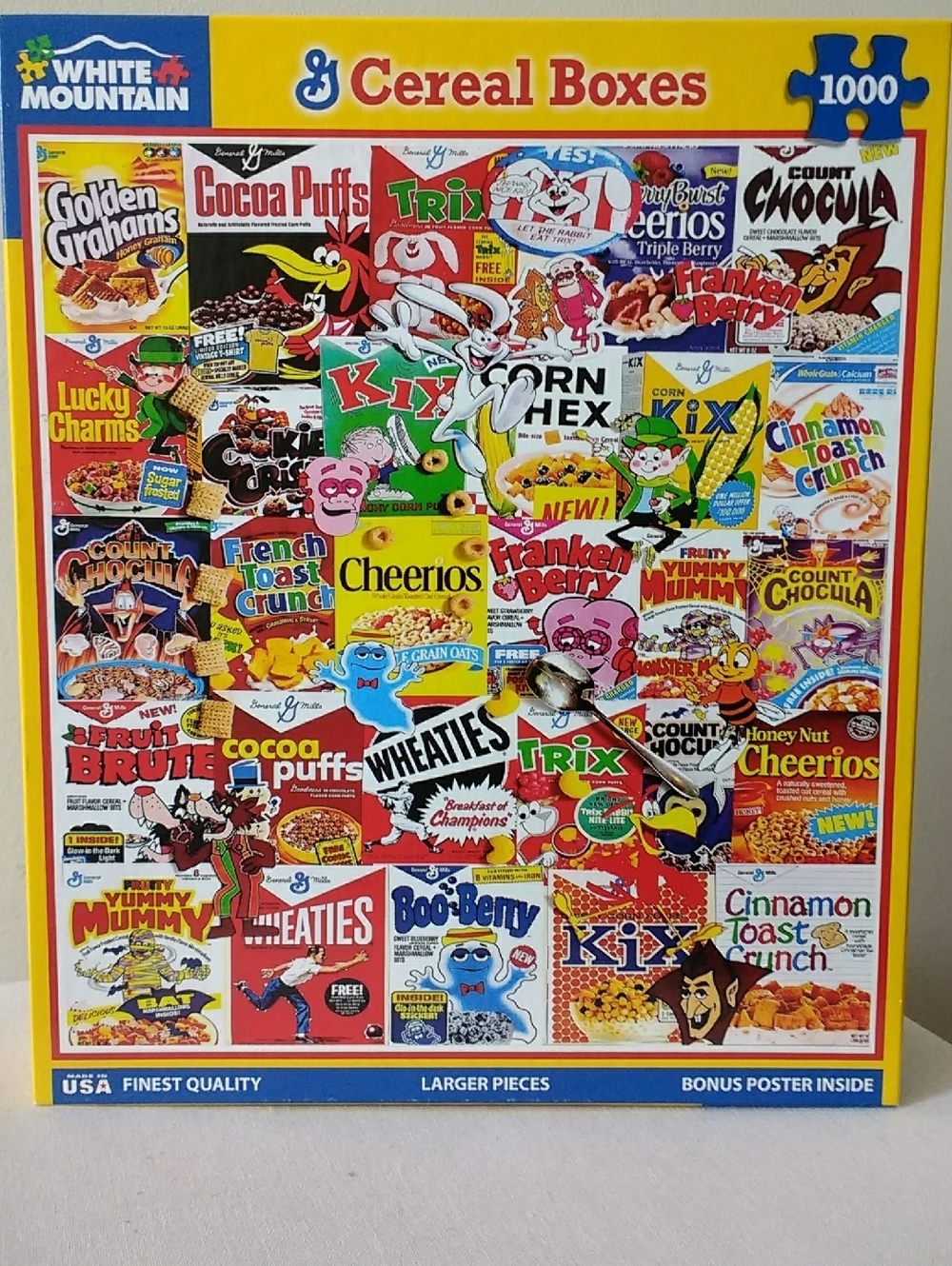 White Mountain General Mills Cereal Boxes 1000 Piece Puzzle
